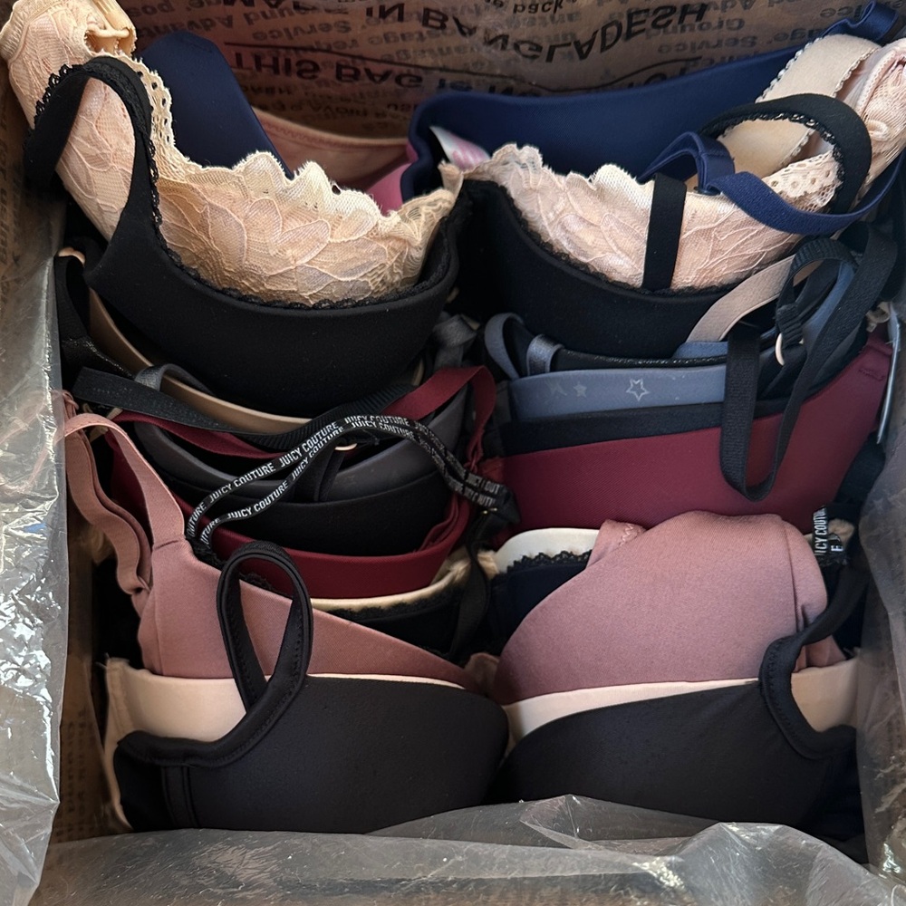 Assorted Lace And Solid Color Bras - image 1